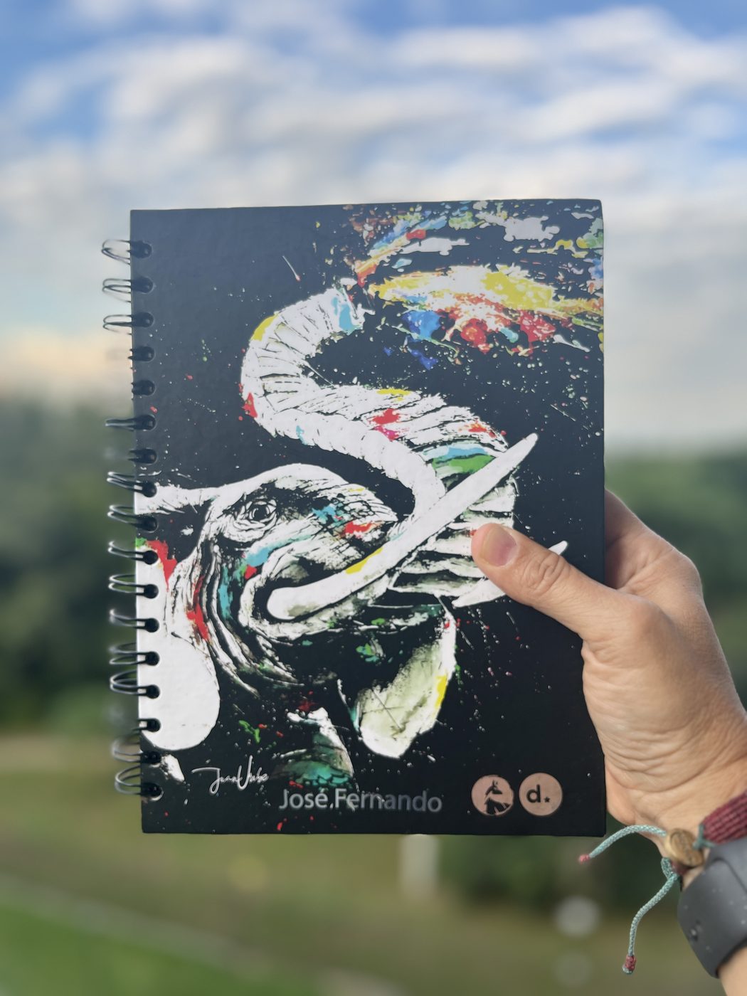 AgendArte al aire libre, pintura original de Juan Uribe